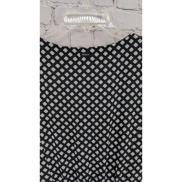 NEW RVCA Understated Women's Floral Black & White Mini Dress Size XL/14 - Picture 6 of 14